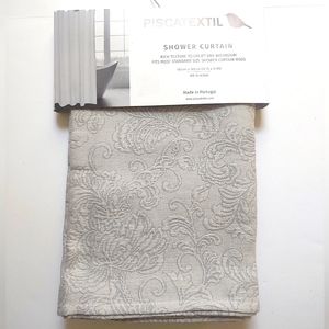 🎁Piscatextil Shower Curtain - 100% Cotton - 72" x 72" - Pale Mint